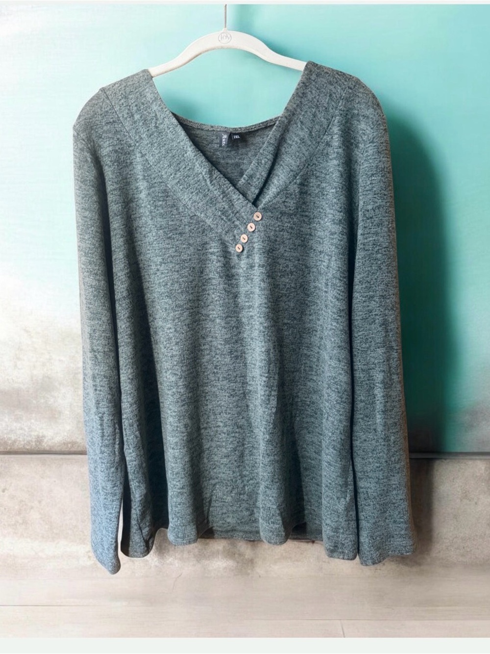 NWOT! Automet Green V-Neck Sweater | 2XL